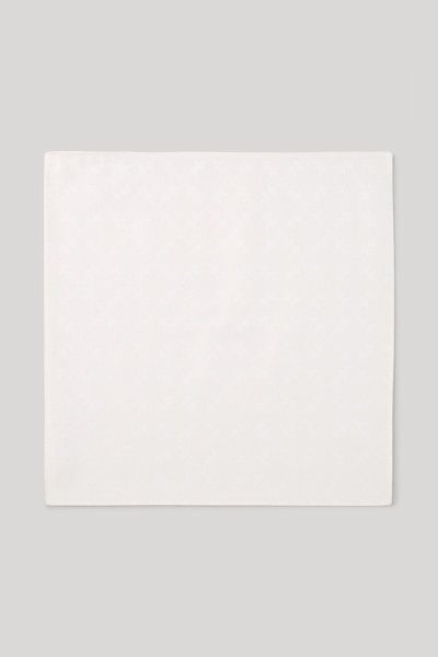 Einstecktuch in Offwhite gemustert