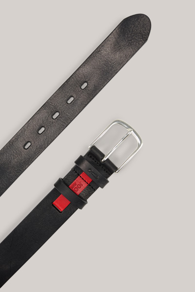 Leather Belt in Black