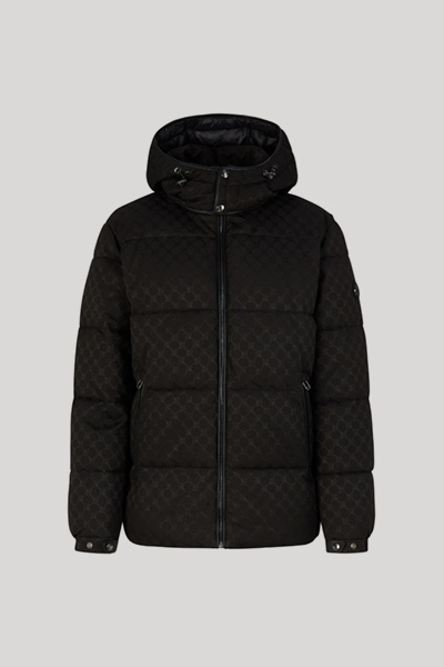 Ambro Cornflower Quilted Jacket in Black