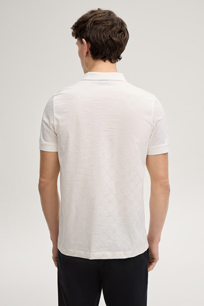 Jesse Cornflower Polo Shirt in Off-white