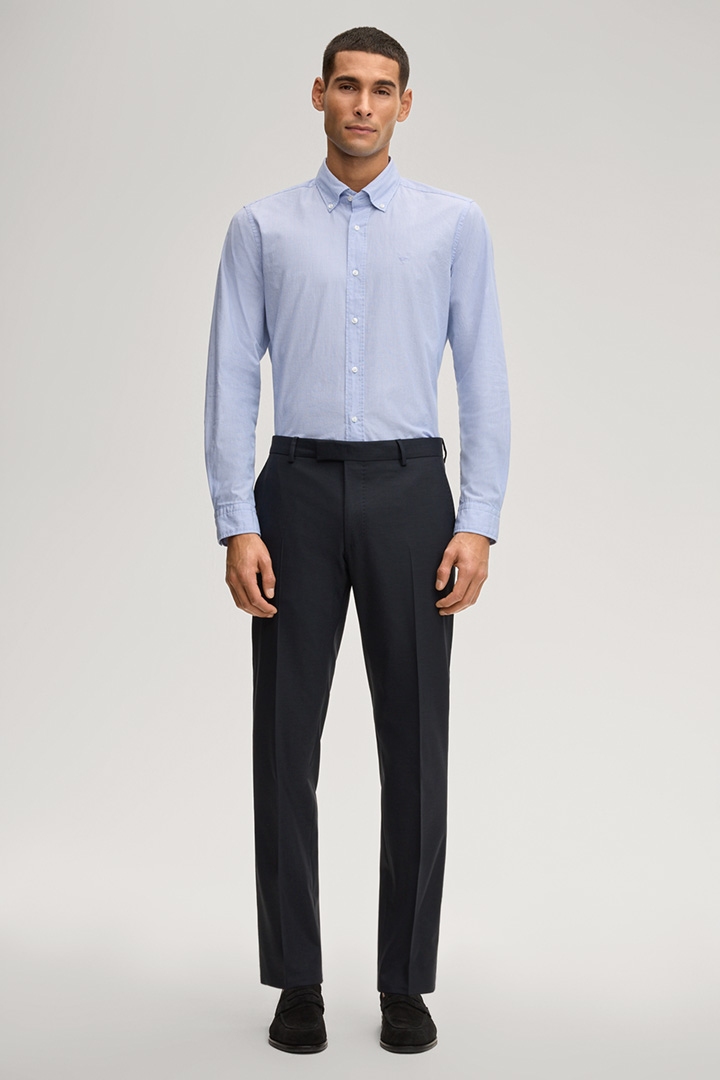 Führt zu Produktdetailseite „Hemd Mike in Hellblau/Weiß gestreift"