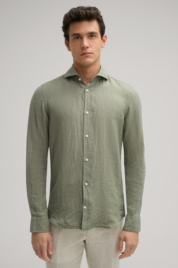 Pai Linen Shirt in Olive