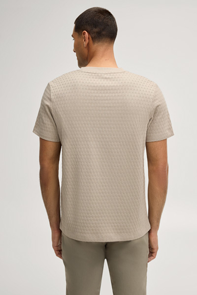 Raulos T-shirt in structured beige