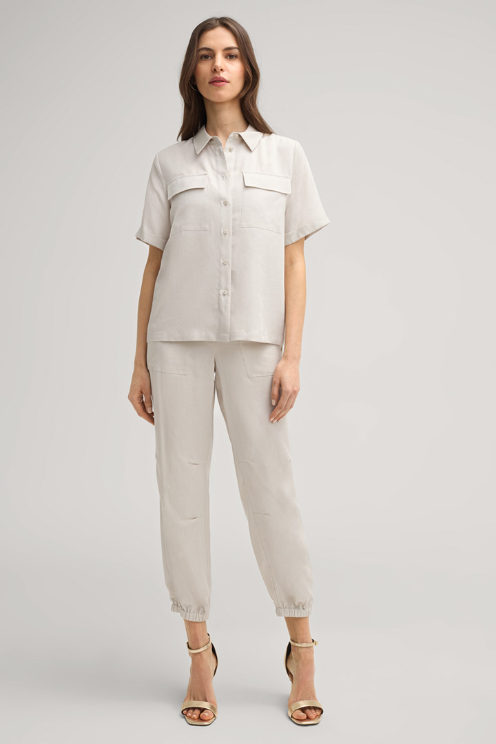 Pina Lyocell Trousers in Greige