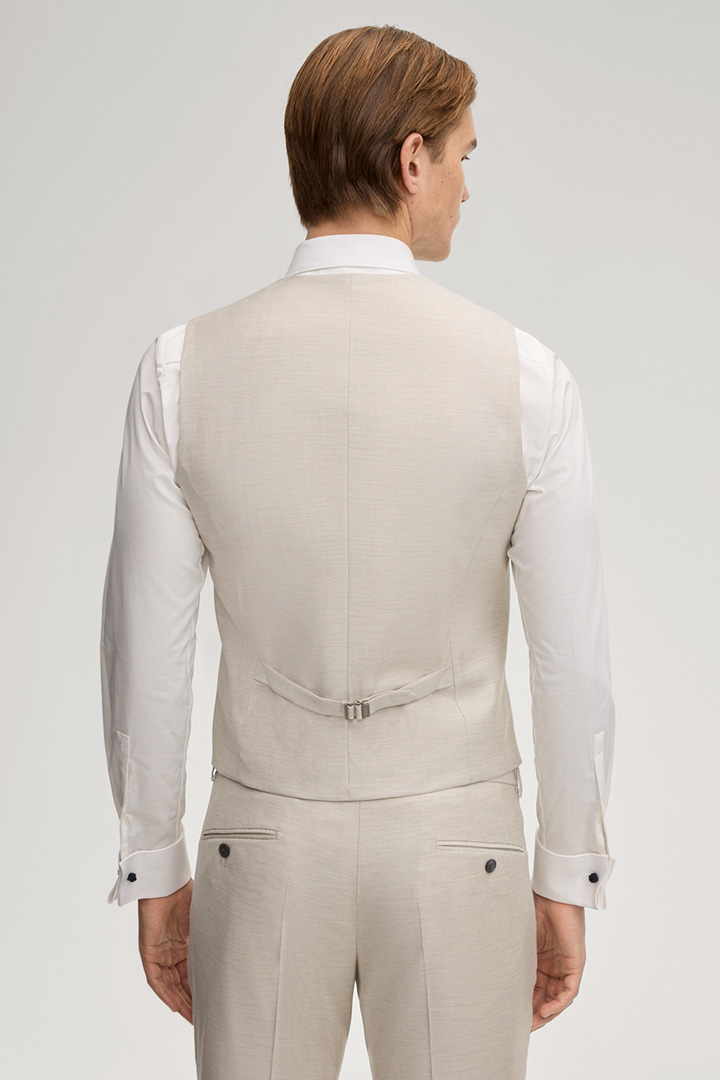 Weazer Suit Waistcoat in Light Beige