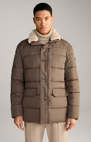 Daros Quilted Jacket in Brown