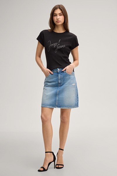 Jeansrock Rosalie in Light Blue Denim