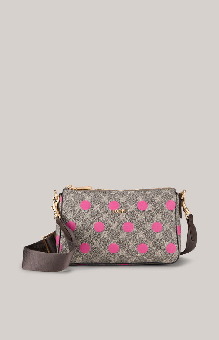 Mazzolino Punti Jasmina Shoulder Bag in Pink/Brown