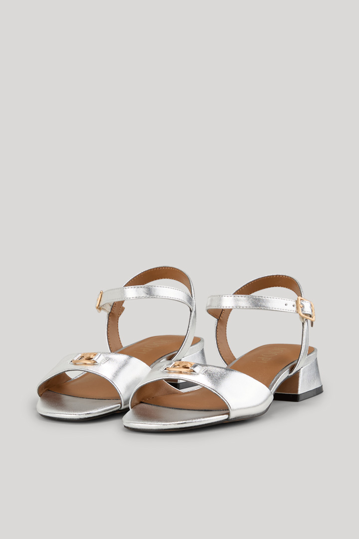 Unico Cresta Pia Sandals in Silver