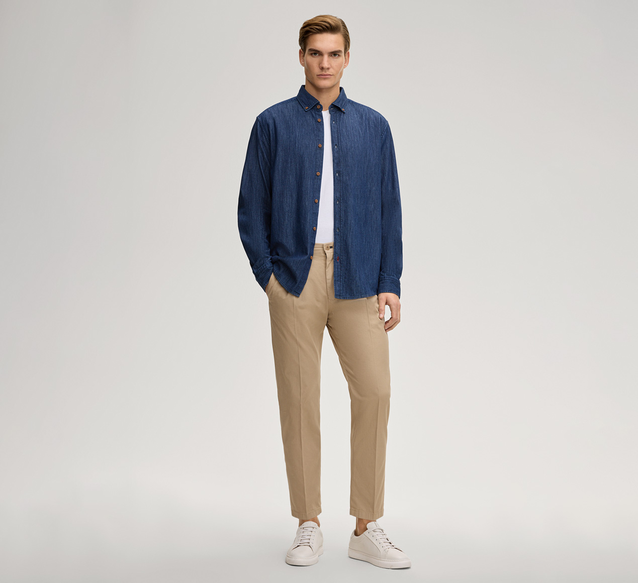 JOOP! präsentiert das Produkt Chino Lead in Beige aus der Kategorie Hosen & Chinos