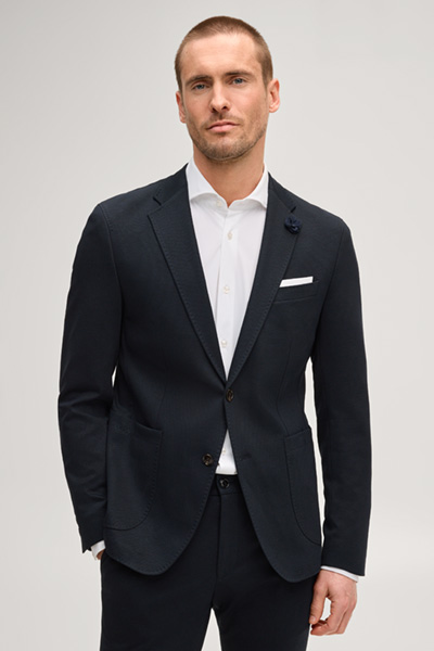 Führt zu Produktdetailseite „Jersey-Sakko Hoverest in Navy"