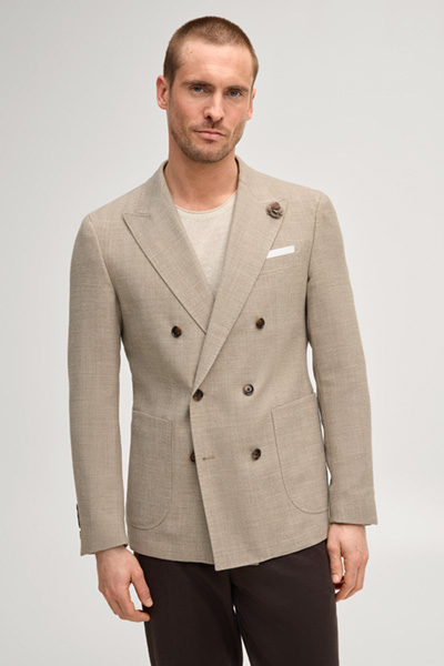 Führt zu Produktdetailseite „Doppelreiher-Sakko Heazy in Beige"