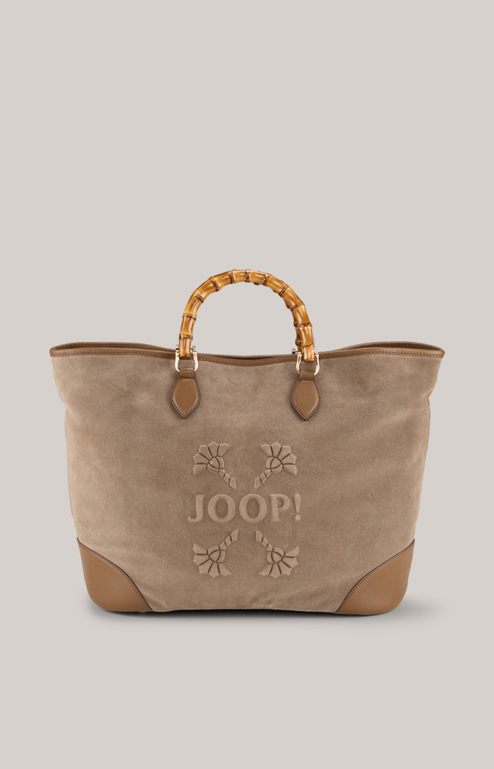 Dolcezza Meryl Velour Shopper in Beige