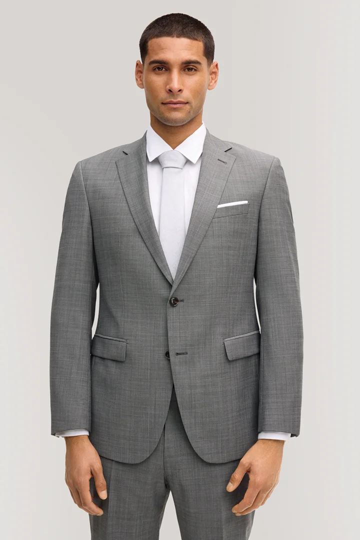 Führt zu Produktdetailseite „Baukasten-Sakko Finch in Grau strukturiert"