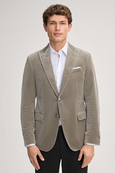 Evening Sakko Horace-Velvet in Grau-Grün