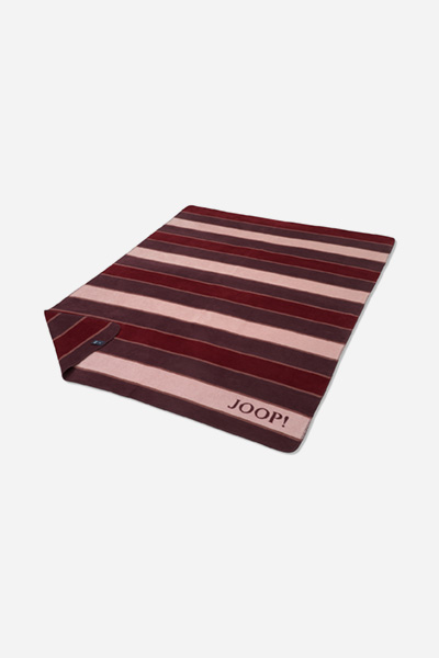 Wohndecke JOOP! STRIPES in Rouge, 150 x 200 cm