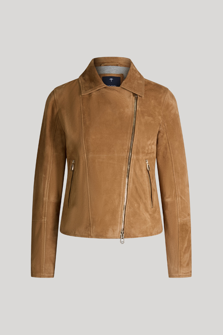 Führt zu Produktdetailseite „Lederjacke Luisa in Hellbraun"