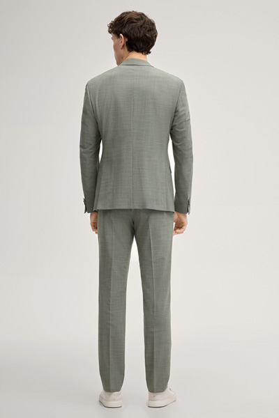 Damon-Gun Suit in Green Melange