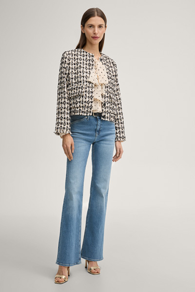 Jenifer blazer in Cream/Black Check