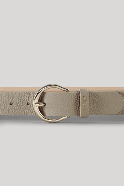 Ledergürtel in Beige