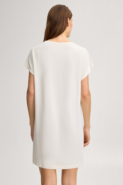 Leads to product detail page "Loungewear Long Shirt Soft Comfort in Off-White"