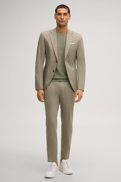 Leads to product detail page "Lester modular suit trousers in light green"