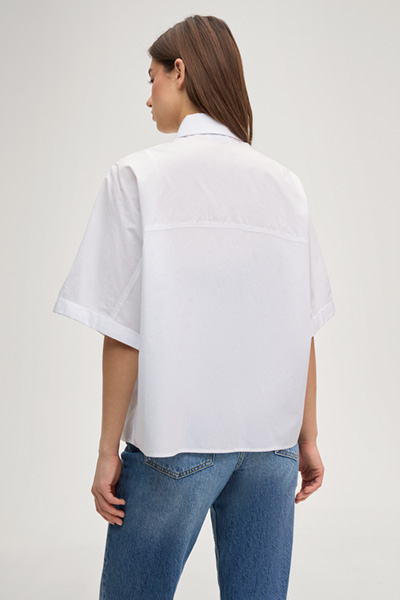 Hemdbluse Britney in Weiß