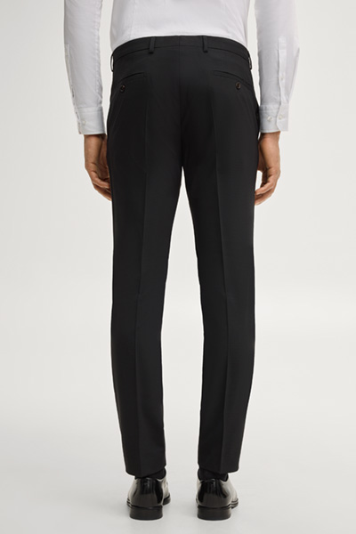 Baukasten-Anzughose Gun in Schwarz gemustert