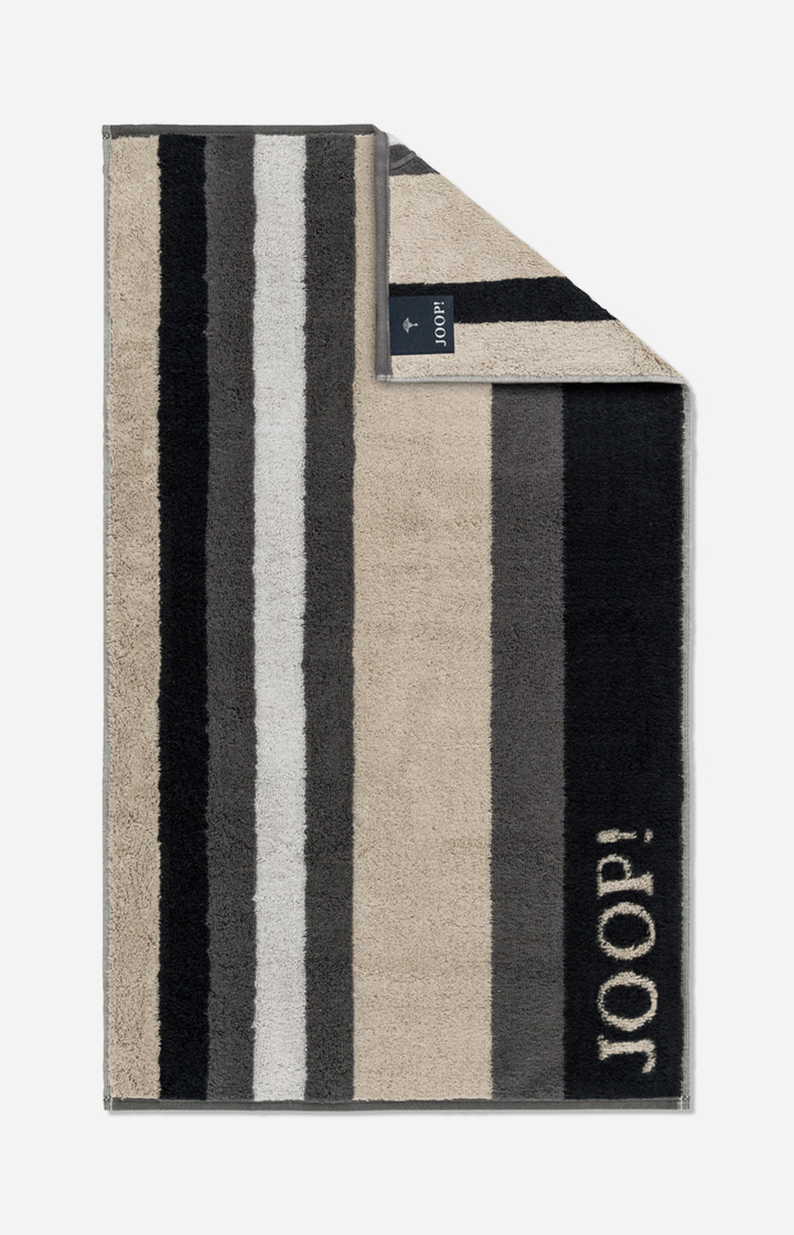 JOOP! VIBE STRIPES Guest Towel in Stone, 30 x 50 cm