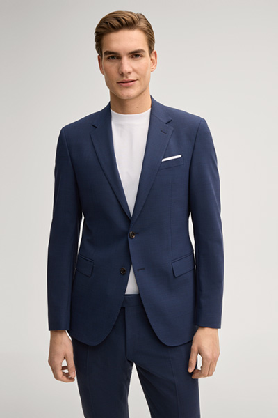 Baukasten-Sakko Herby in Dunkelblau meliert