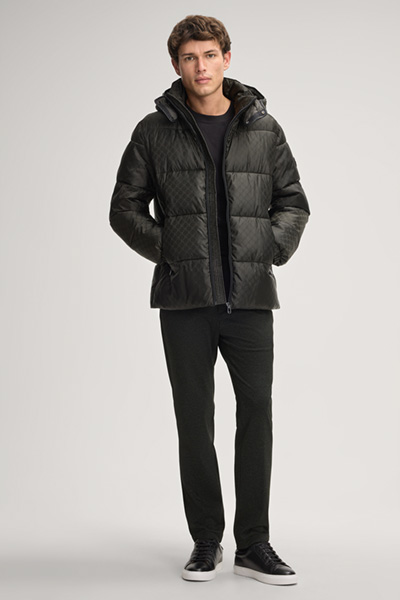 Ambro Quilted Jacket in Glossy Dark Green