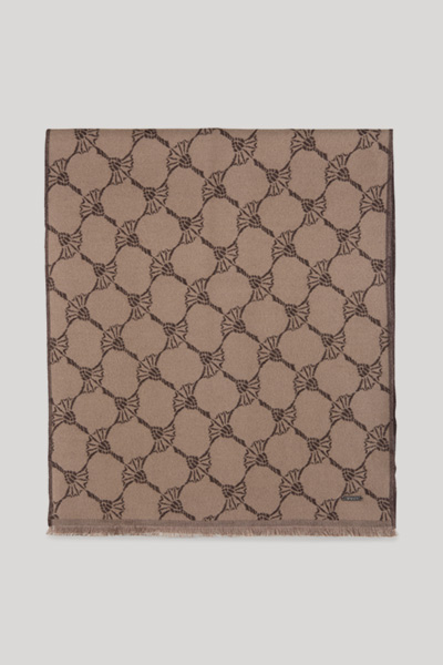 Felix Cornflower Scarf in a Brown Pattern