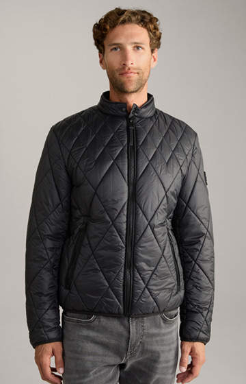 Bomio Lightweight Quilted Jacket in Black