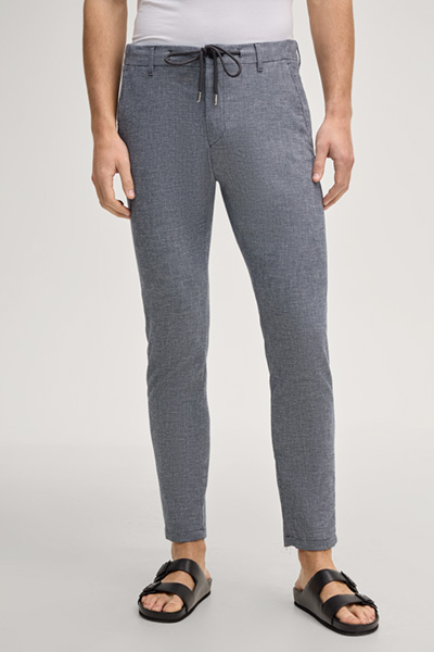 Maxton linen blend chino in navy mottled