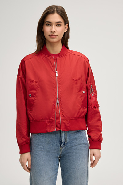 Bomberjacke Olcay in Rot