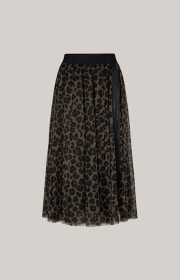 Tulle Skirt in a Leopard Pattern