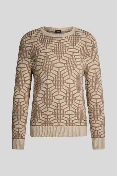 Pullover Diamondor in Beige gemustert