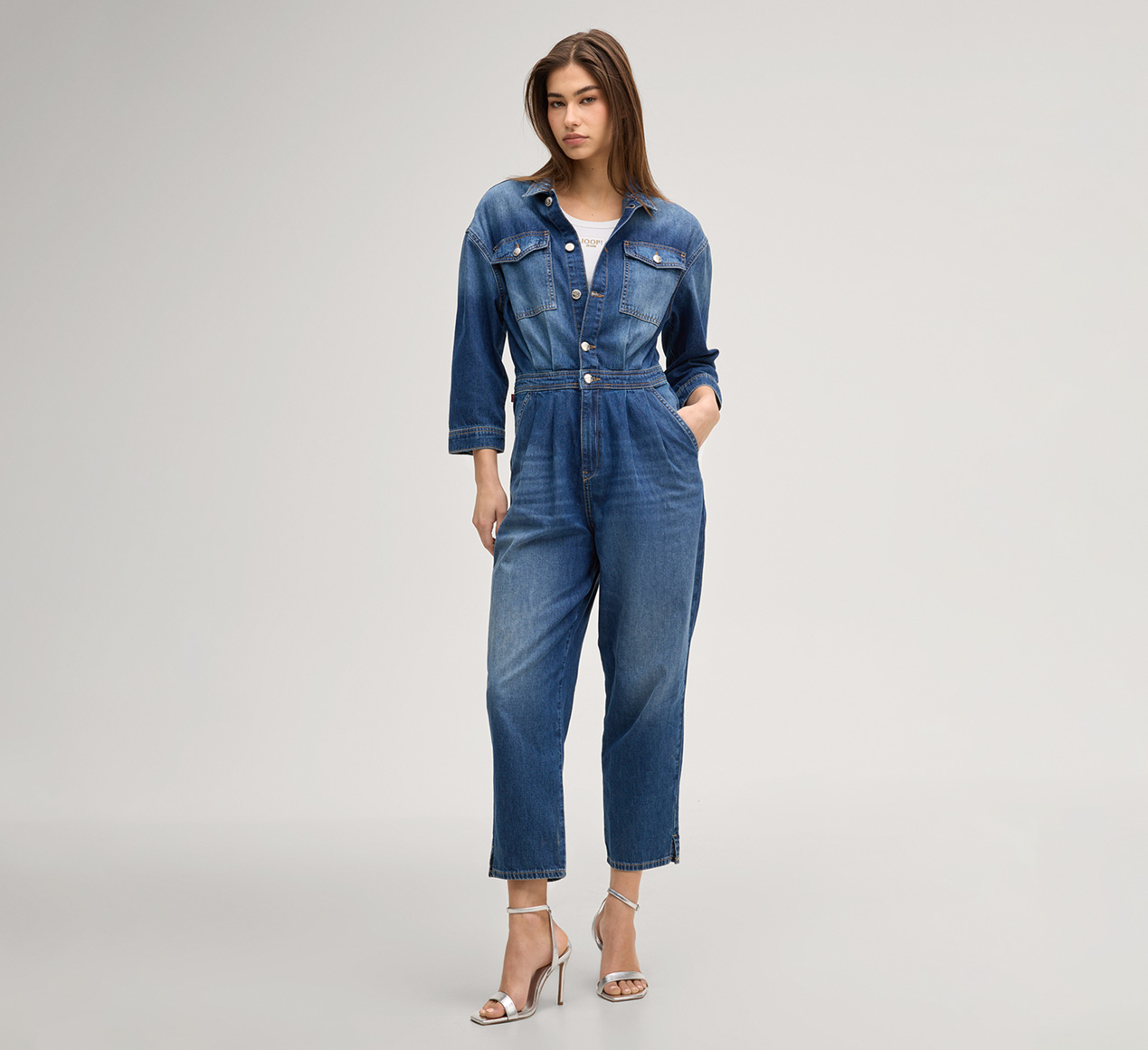 JOOP! presents the product Eleni denim blue jeans jumpsuit from the category Dresses & Skirts