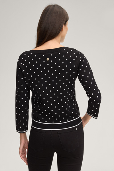 Pullover Konstantina in Schwarz/Weiß gepunktet