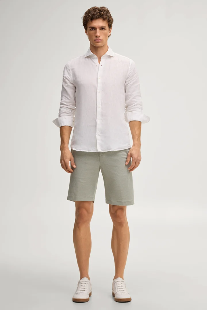 Führt zu Produktdetailseite „Chino-Shorts Capri in Grün"