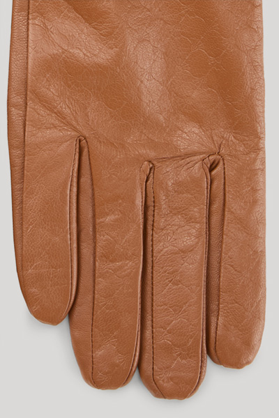 Cornflower Lederhandschuhe in Cognac