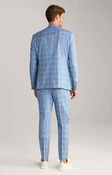 Herby-Blayr Suit in Blue Check