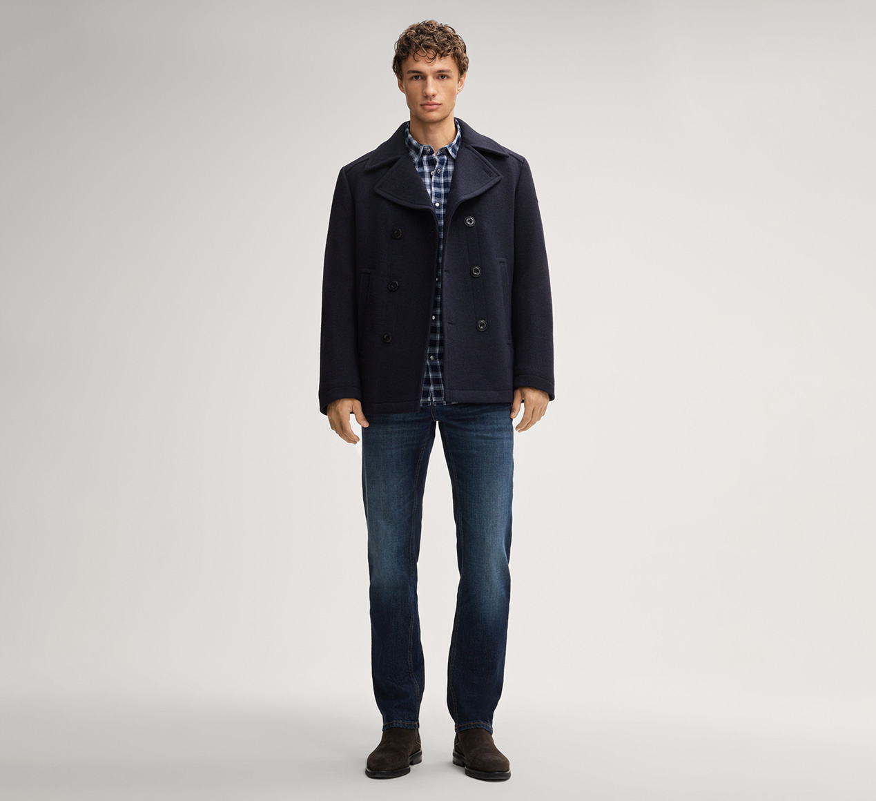 JOOP! presents the product Gifford Caban Jacket in Dark Blue from the category Jackets