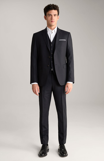 Herby-Blayr modular suit in navy chequered