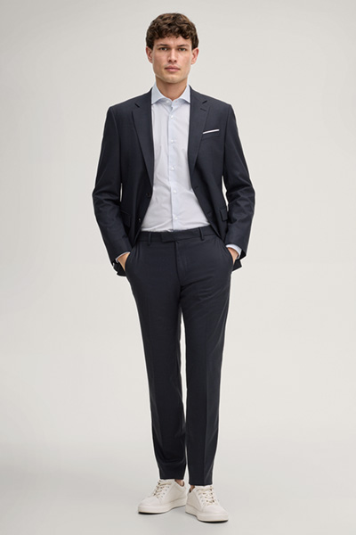 Hemd Pares in Hellblau gemustert