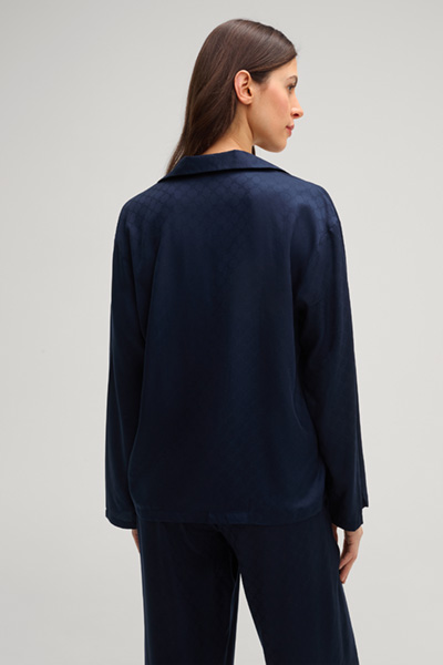 Pyjama-Shirt in Navy