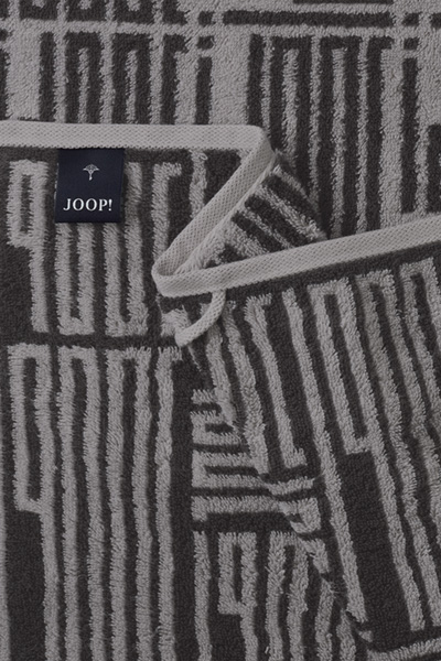 Leads to product detail page "Joop! bars allover bath towel 80x150 cm in platinum"