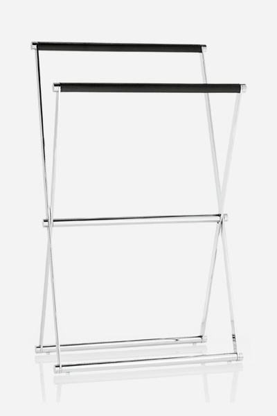 JOOP! CHROMELINE Towel Rack in Chrome/Black
