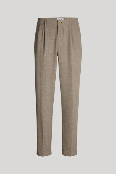 Rulio Pleat-front Trousers in Beige Marl