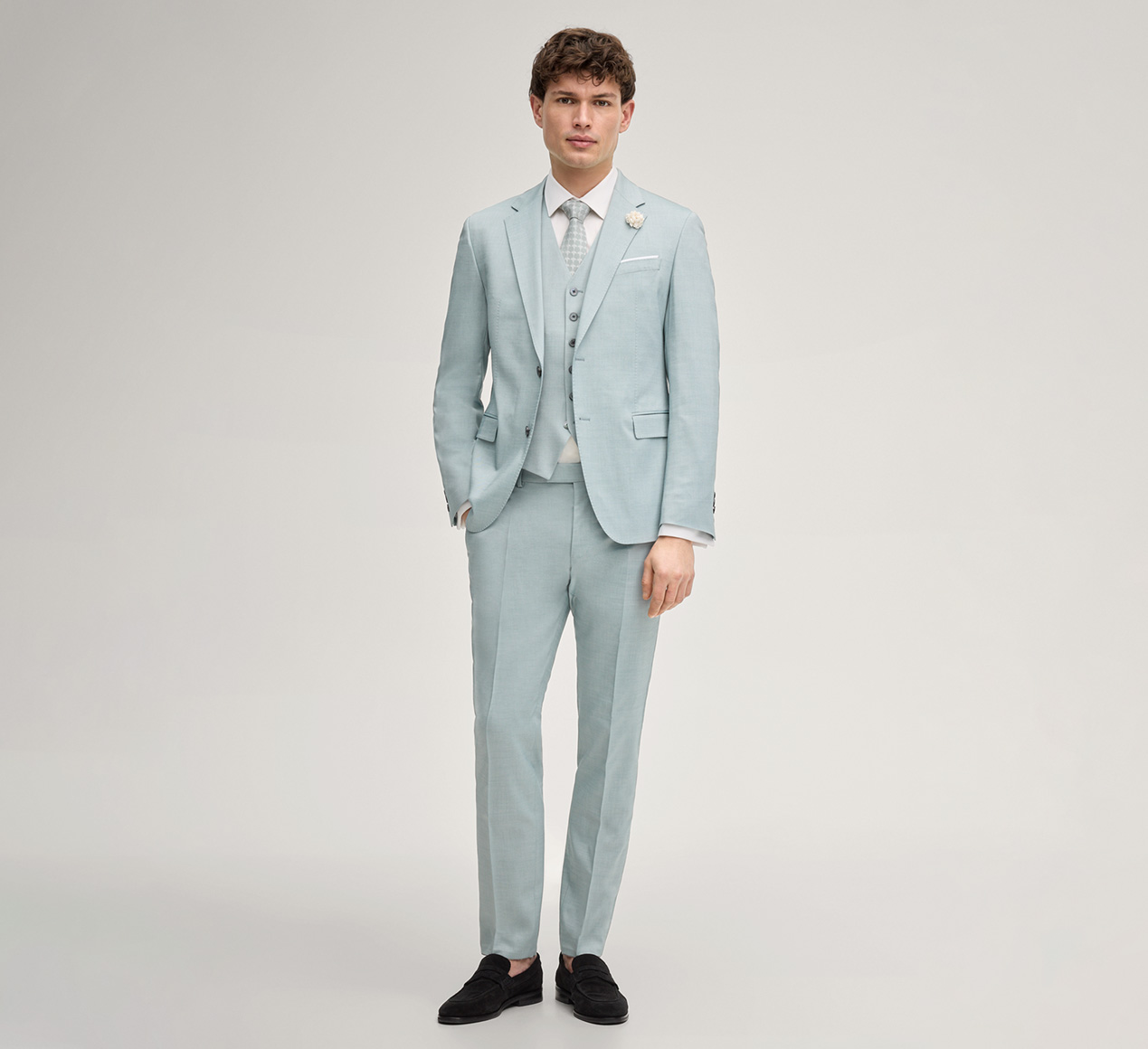 JOOP! präsentiert das Produkt Anzugweste Weazer in Salbei aus der Kategorie Sakkos